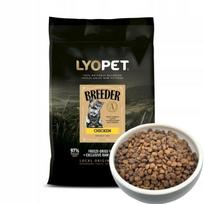 Katėms skirtas pašaras Lyopet Breeder su vištiena ir morkomis, 1,5 kg
