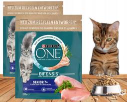 Sausas kačių maistas PURINA ONE Senior 7+ su vištiena, 2 x 750 g