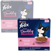 Kačių pašaras FELIX Junior, vištiena ir kalakutiena, 2 x 800 g