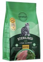 Sausas pašaras sterilizuotoms katėms Araton, 1,5 kg