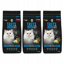 Sausas kačių ėdalas Biofeed Tasty Cats Life Hairball su lašiša, 3 x 1,5 kg