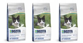 Sausas kačių maistas Bozita Outdoor & Active Cat su elniena, 3 x 2 kg