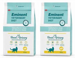 Katėms skirtas pašaras Eminent Vet Renal Urinary, 2 x 2,5 kg