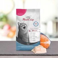 Sausas kačių pašaras PLATINUM MeatCrisp Sterilised su žuvimi, 400 g