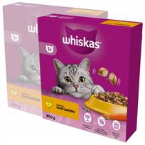 Sausas pašaras su vištiena suaugusioms katėms Whiskas, 2 x 800 g