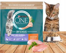 Katės pašaras PURINA suaugusioms katėms nuo plaukų kamuoliukų, 1,4 kg