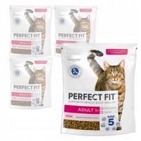 Sausas maistas su lašiša suaugusioms katėms Perfect Fit Adult 1+, 4 x 750 g