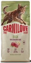 Sausas pašaras sterilizuotoms katėms CARNILOVE Duck, 6 kg