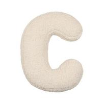 Abėcėlės pagalvė AZ 26 raidžių formos elastingas, pilnai užpildantis pliušinių daiktų žaislas C beige
