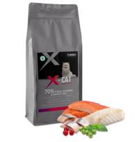 Sausas kačių maistas su lašiša ir balta žuvimi, be grūdų, X-CAT 2x5 kg, 673 308