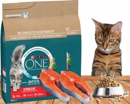Sausas pašaras sterilizuotoms katėms PURINA ONE Sterilcat su lašiša, 2 x 750 g