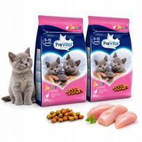 Sausas kačiukų maistas PREVITAL Junior su vištiena, 950 g x2