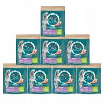 Sausa kačių ėdalas PURINA ONE Sensitive, kalakutiena ir ryžiai, 750 g, 8 vnt.