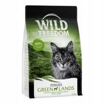 Sterilizuotų kačių pašaras Wild Freedom Green Lands su ėriena, be grūdų, 2 x 6,5 kg