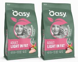 Sausa pašaras šunims Oasy SUPERIOR Adult LIGHT, 2 x 1,5 kg
