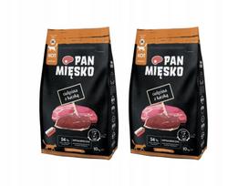 Kačių maistas PAN MIĘSKO su veršiena ir antiena, 2 x 10 kg