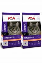 Katės pašaras Arion Cat Sensible Sensitive, be grūdų, 2 kg + 2 kg, rinkinys