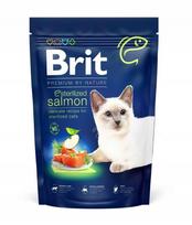 Katėms skirtas pašaras BRIT Cat Premium by Nature su lašiša, sterilizuotoms katėms, 300 g