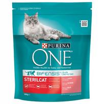 Kačių maistas PURINA ONE STERILCAT su lašiša ir kviečiais, 800 g