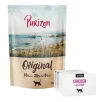 Kačiukų pašaras be grūdų Purizon Original, vištiena su žuvimi, 2 kg