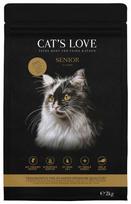 Sausas antienos pašaras vyresnėms katėms CAT'S LOVE, 2 kg
