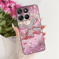 Dėl Motorola Moto G15 maitinimo dėklo Moto G17 mielas meilės širdelės dažytas dangtelis minkštas silikoninis dėklas Motorola G17 Power MotoG15 Fundas Moto G15 (G15 Power)