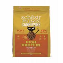Sausas pašaras su vištiena ir kiaušiniu suaugusiems katėms Schesir Carnivore, 255 g