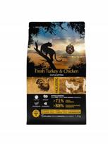 Kačių maistas AMBROSIA kačiukams, šviežia kalakutiena ir vištiena, 2 x 1,5 kg, įvairių skonių