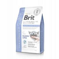 Kačių pašaras BRIT Grain Free Veterinary Diets Calm Stress Relief, lašiša ir žirniai, 5 kg
