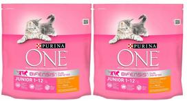 Kačių ėdalas kačiukams Purina ONE Junior su vištiena, 2 x 1,4 kg