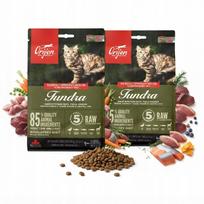 Sausas kačių maistas Orijen Tundra su mėsa, žuvimi ir elniena, 340 g