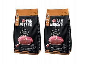 Sausas kačių ėdalas PAN MIĘSKO, veršiena ir antiena, M, 5 kg x2