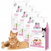Katėms Brit Care Grain-Free Sterilized Sensitive pašaras su triušiena, 4 x 400 g