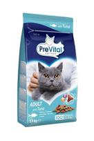 Sausas tuno pašaras katėms Prevital, 5,6 kg