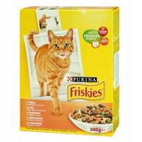 Sausas kačių pašaras FRISKIES, su jautiena, vištiena ir daržovėmis, 300 g