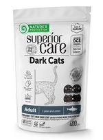 Sausas kačių maistas Nature's Protection juodoms ir rudoms katėms su silke, 400 g