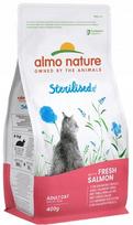 Sausas kačių maistas Almo Nature Holistic Sterilised su lašiša, 400 g