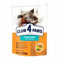 Sausas pašaras sterilizuotoms katėms CLUB 4 PAWS Premium, 300 g