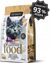 Katėms skirtas DrMalou liofilizuotas vištienos, ožkos pieno ir trynių pašaras, 500 g