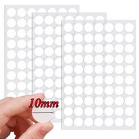 50Pcs Double Sided Adhesive Tape Dots Refillable Transparent Round No Traces Strong Waterproof Sticker Household Office Supplies white