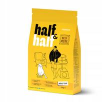 Sausas pašaras su jautiena ir vitaminais suaugusioms katėms HALF&HALF, 8 kg