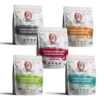 Sausas kačių maistas Optimus su spanguolėmis ir taurinu, 5 skoniai, 5 x 1 kg