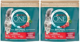 Katėms skirti sausi pašarai Purina ONE Sterilcat Bifensis su jautiena, 2 x 1,5 kg