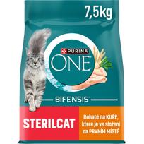Katės pašaras PURINA ONE Bifensis Sterilised su vištiena, 7,5 kg