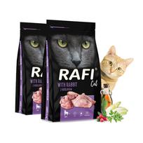 Sausas kačių ėdalas RAFI Cat Rabbit su triušiena, 2 x 7 kg