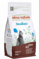 Sausas kačių maistas Almo Nature Holistic Sterilised su jautiena, 400 g