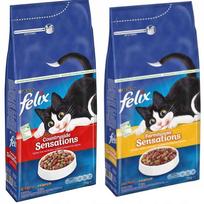 Sausas kačių maistas Felix, su jautiena ir vištiena, 2 x 2 kg