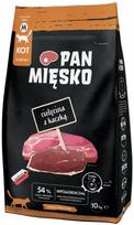 Sausa kačių pašaras PAN MIĘSKO, veršiena ir antiena, M dydis, 10 kg