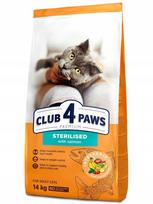 Katėms skirtas pašaras CLUB 4 PAWS sterilizuotoms, su lašiša, 14 kg