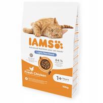 Sausas pašaras sterilizuotoms katėms Iams for Vitality Light su vištiena, 10 kg